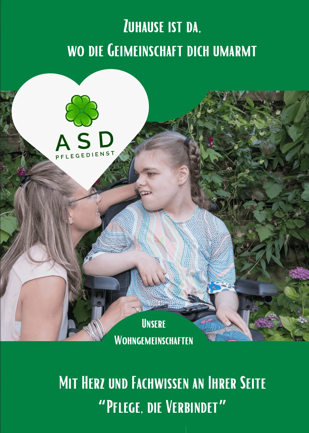 Deckblatt von unserem Flyer zu unseren Wohngemeinschaften in Hannover